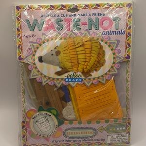 NEW Waste-not Animal Hedgehog Craft Project Just need a yogurt cup